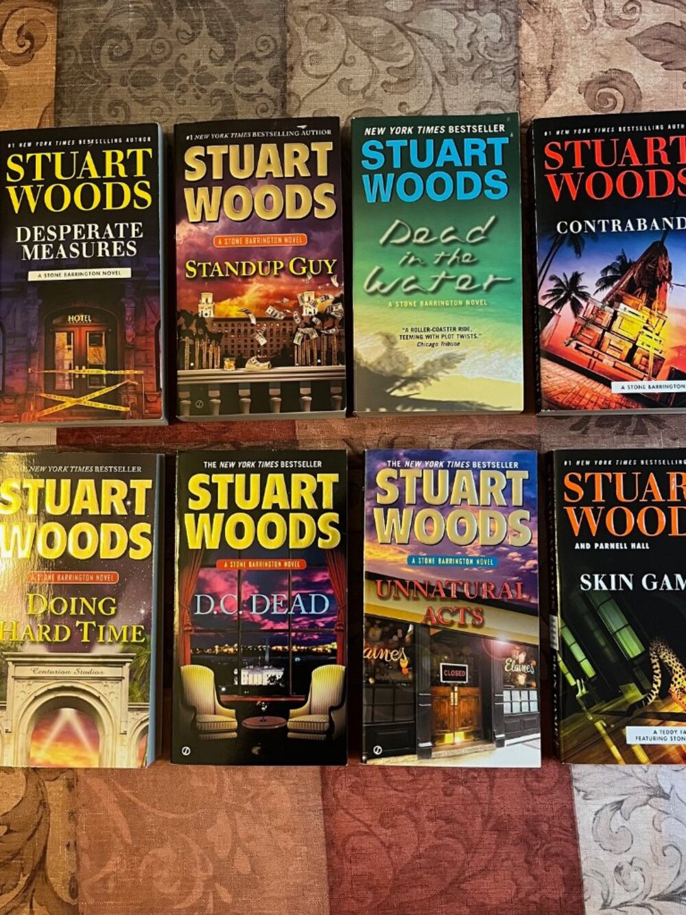 Stuart Woods Lot of 8 Books Detective Stone Barrington Paperback Novels